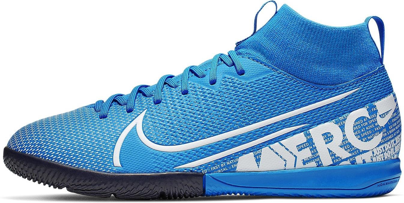 Sálovky Nike JR SUPERFLY 7 ACADEMY IC modrá